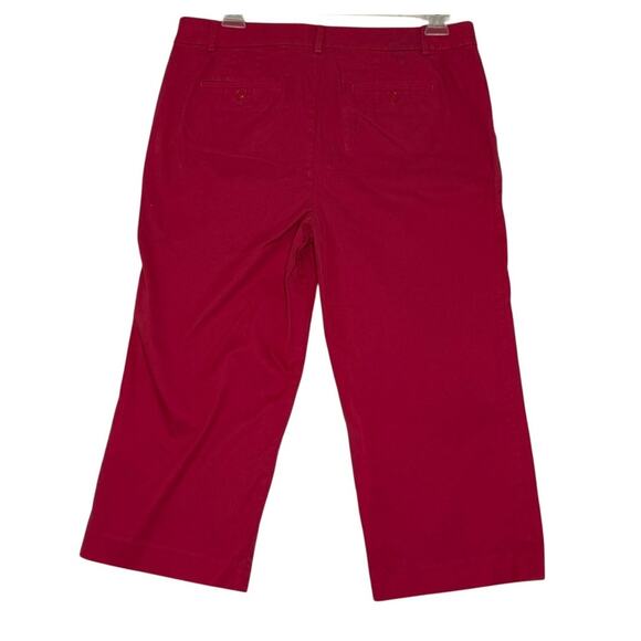 Talbots The Perfect Cropped Capri Pants Size 16 Wide Leg - Picture 2 of 7